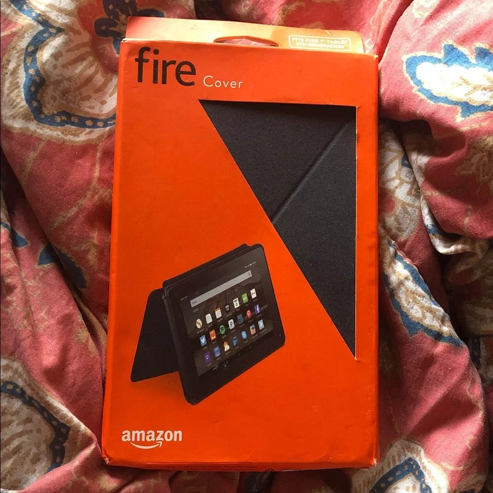 Amazon Fire Tablet Cover - Orange and Black